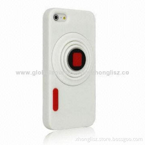 Fashionable Cute Silicone Mobile Phone Case for iPhone with Different Colors and Styles Welcomed